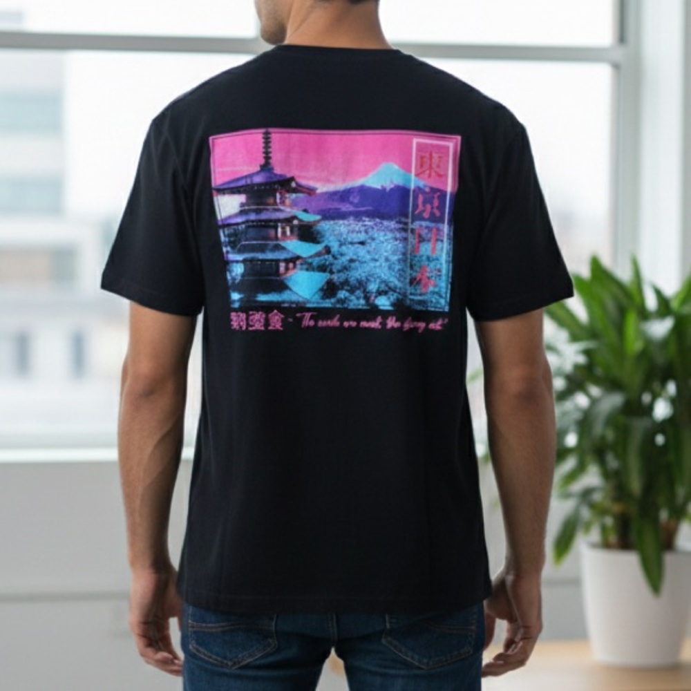 THE YOUNG & WILD Men’s Graphic Tokyo Tee